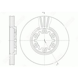 G-BRAKE Диск тормозной вентилируемый g-brake