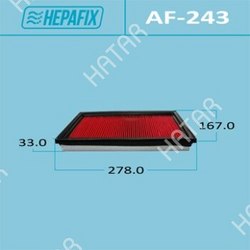 HEPAFIX Воздушный фильтр a-243 hepafix 1/40