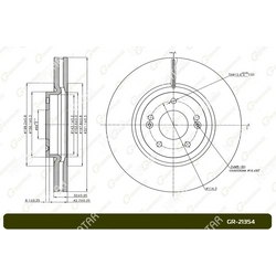 G-BRAKE Диск тормозной вентилируемый g-brake