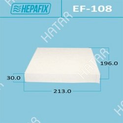 HEPAFIX Салонный фильтр ac-108 hepafix 1/60