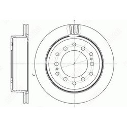 G-BRAKE Диск тормозной вентилируемый g-brake