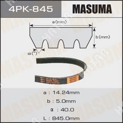 MASUMA Ремень ручейковый masuma 4pk- 845