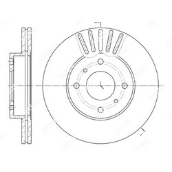 G-BRAKE Диск тормозной вентилируемый g-brake