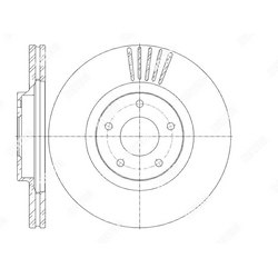 G-BRAKE Диск тормозной вентилируемый g-brake