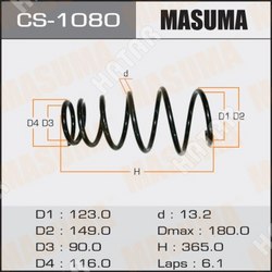MASUMA Пружина подвески masuma rear camry/ acv30