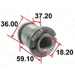 TENACITY Сайлентблок рычага резиновый tenacity 1056 front