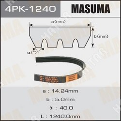 MASUMA Ремень ручейковый masuma