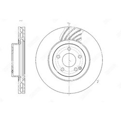 G-BRAKE Диск тормозной вентилируемый g-brake
