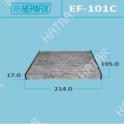HEPAFIX Салонный фильтр ac-101 hepafix угольный 1/100