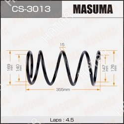 MASUMA Пружина подвески masuma front