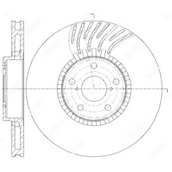 G-BRAKE Диск тормозной вентилируемый g-brake правый