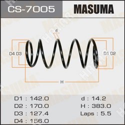 MASUMA Пружина подвески masuma front forester/ sg5