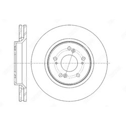 G-BRAKE Диск тормозной вентилируемый g-brake