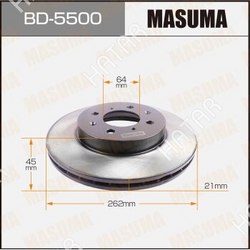 MASUMA Диск тормозной masuma front civic/ en2 уп.2