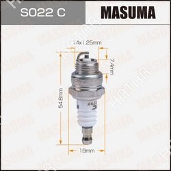 MASUMA Свеча зажигания masuma bpmr7a