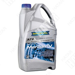 RAVENOL Масло трансмиссионное 4л atf mercon v полусинтетика+пао