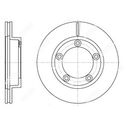 G-BRAKE Диск тормозной вентилируемый g-brake