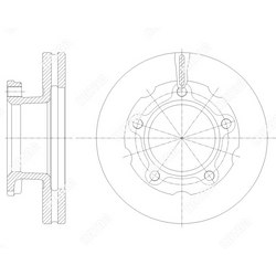 G-BRAKE Диск тормозной вентилируемый g-brake