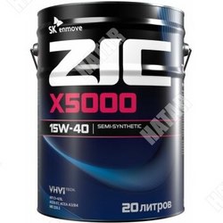 ZIC Zic x5000 15w40 ci-4/sl acea e7 e5, e3 /jaso dh-1 20л дизель, п/синт.