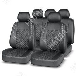 AUTOPREMIER Чехлы autopremier grand, экокожа, 11 предм., черный/белая нить 1/5
