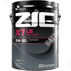 ZIC Zic x7 ls 5w30 sn/cf, acea c3, dexos2 20л бензин, синтетика