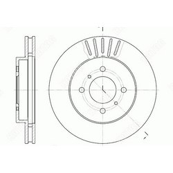G-BRAKE Диск тормозной вентилируемый g-brake