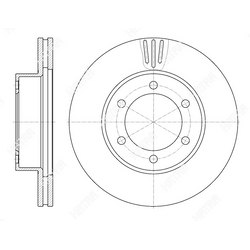 G-BRAKE Диск тормозной вентилируемый g-brake