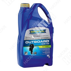RAVENOL Масло моторное 10w-40 4л outboard 4t полусинтетика