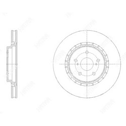 G-BRAKE Диск тормозной вентилируемый g-brake