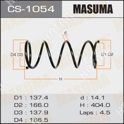 MASUMA Пружина подвески masuma front ipsum/ acm26w