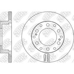 NIBK Диск тормозной toyota lc prado 2009