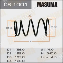 MASUMA Пружина подвески masuma front camry/vista /sv32