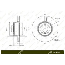 G-BRAKE Диск тормозной вентилируемый g-brake