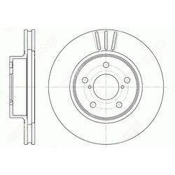 G-BRAKE Диск тормозной вентилируемый g-brake