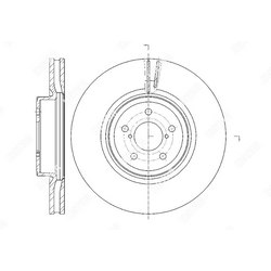 G-BRAKE Диск тормозной вентилируемый g-brake