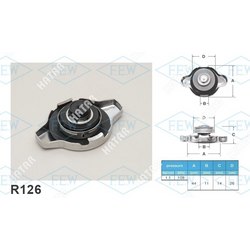 FUTABA Крышка радиатора futaba  1.1 кг/см2