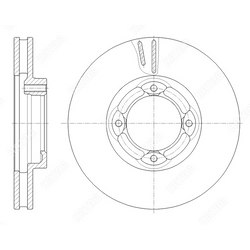 G-BRAKE Диск тормозной вентилируемый g-brake