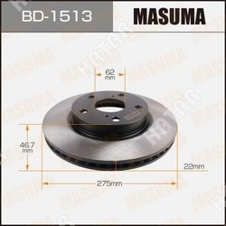 MASUMA Диск тормозной masuma front corolla/ zre181l уп.2