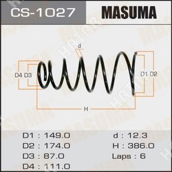 MASUMA Пружина подвески masuma rear vista/ sv43