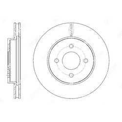 G-BRAKE Диск тормозной вентилируемый g-brake