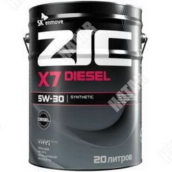 ZIC Zic x7 diesel 5w30 cf/sl acea a3/b3, a3/b4 20л синтетика