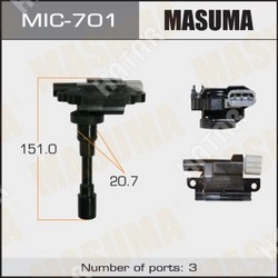 MASUMA Катушка зажигания masuma, swift, jimny sierra / ht51s, jb43w