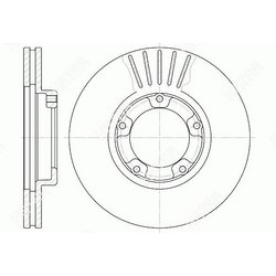 G-BRAKE Диск тормозной вентилируемый g-brake