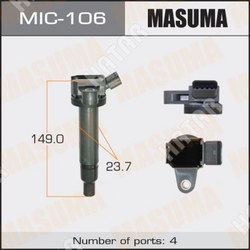 MASUMA Катушка зажигания masuma, tundra, land cruiser / 2uzfe, 1gfe, 3uzfe