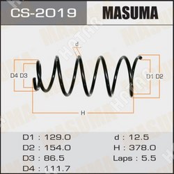 MASUMA Пружина подвески masuma front wingroad/ wfy11