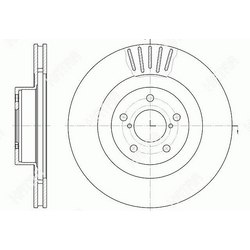 G-BRAKE Диск тормозной вентилируемый g-brake