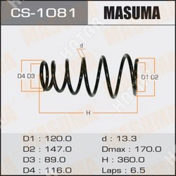 MASUMA Пружина подвески masuma rear camry/ acv35