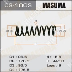 MASUMA Пружина подвески masuma front crown/ jzs133, jzs141, jzs143, ls130