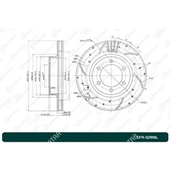 G-BRAKE Диск тормозной перфорированный вентилируемый g-brake левый