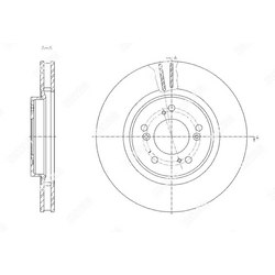 G-BRAKE Диск тормозной вентилируемый g-brake